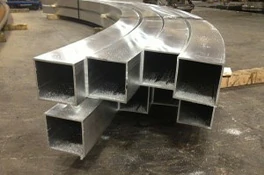Aluminum pipe bend