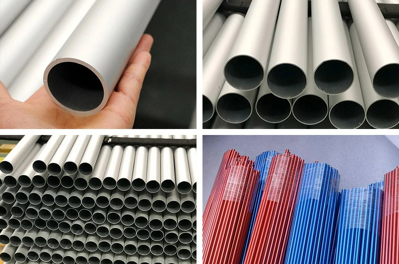 Tubo de aluminio anodizado