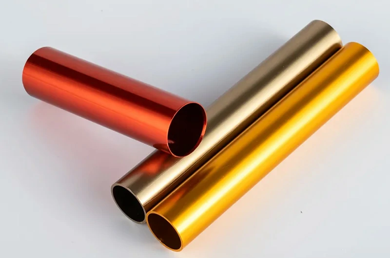 Tubo de aluminio anodizado