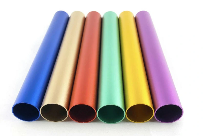 Tubo de aluminio anodizado 5005